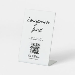 QR-Code für Hochzeitsflitterwochen Sockelschild