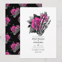 QR-Code für Hochzeitsszenarien (Hot-Pink, Floral G