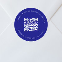 QR-Code für Hochzeitswebsite uAwg blau