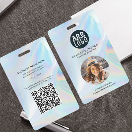 QR-Code für Holographic Company Logo Foto ID für M Ausweis