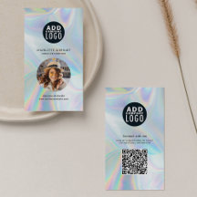 QR-Code für Holographic Company Logo Mitarbeiter-F