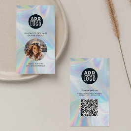 QR-Code für Holographic Company Logo Mitarbeiter-F Visitenkarte