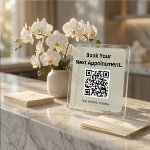 QR-Code für Ihren nächsten Termin buchen Quadratischer Aufkleber