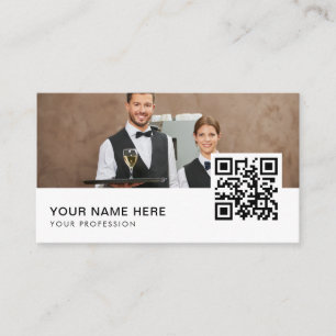 QR-Code für Kellner Visitenkarte