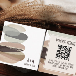 QR-Code für kühne und Edgy Olive Green Wedding Begleitkarte