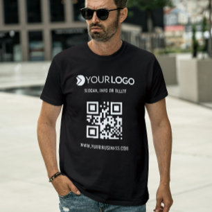 QR-Code für kundenspezifische und Werbefirmen T-Shirt