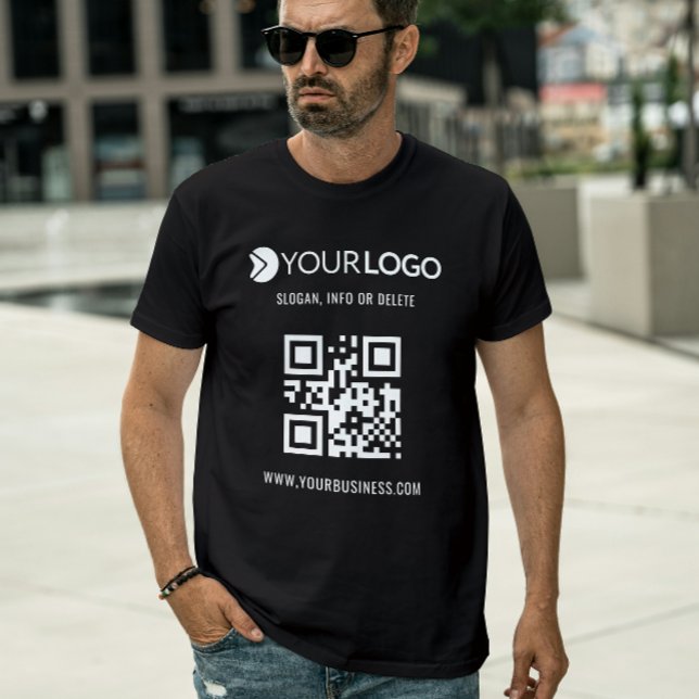 QR-Code für kundenspezifische und Werbefirmen T-Shirt (Von Creator hochgeladen)