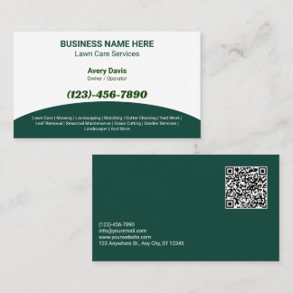 QR-Code für Lawn Care & Landscaping Services Visitenkarte