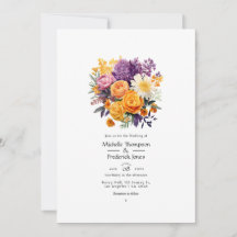 QR-Code für lila, orangefarbene und gelbe Blumenze