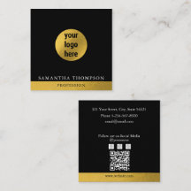 QR-Code für luxuriöse Black & Gold-Business-Logos