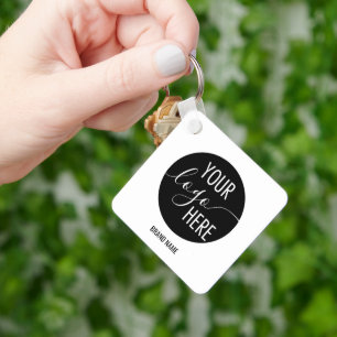 QR-Code für Minimalistische Berufliche Unternehmen Schlüsselanhänger