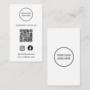 QR-Code für Minimalistische moderne Social-Media-L Visitenkarte