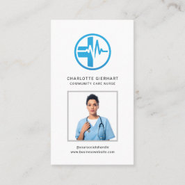 QR-Code für Mitarbeiter-Foto des modernen Unterneh Visitenkarte