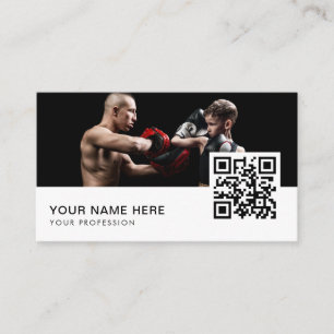 QR-Code für Mixed Martial Arts Visitenkarte