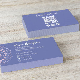 QR-Code für moderne Berufliche Social Media Visitenkarte