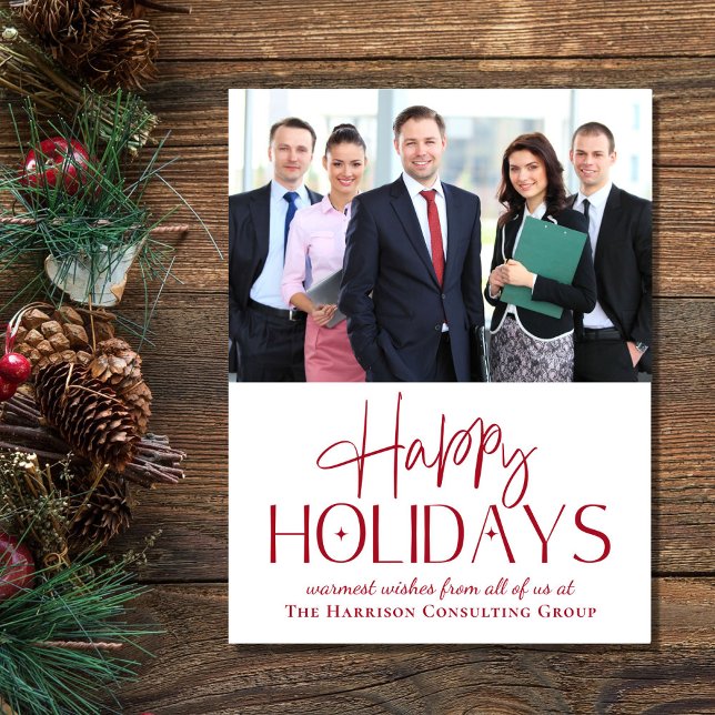 QR-Code für moderne Fotos Weihnachten im Unternehm (Spread the joy of the season and strengthen business relationships with our elegant holiday card)