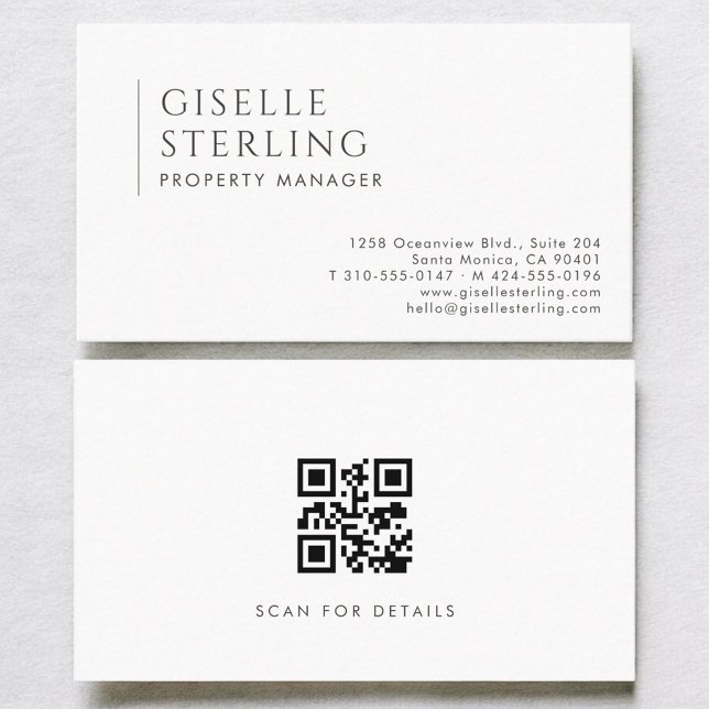 QR-Code für moderne Immobilienverwalter Visitenkarte (Von Creator hochgeladen)