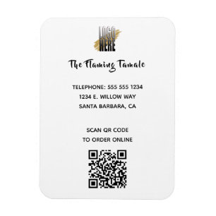 QR-Code für moderne Unternehmen Magnet