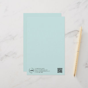 QR-Code für moderne Unternehmen - Türkisch Briefpapier