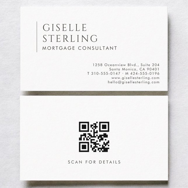 QR-Code für modernen professionellen Hypothekenber Visitenkarte (Von Creator hochgeladen)