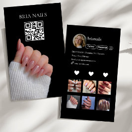 QR-Code für Nageldesigner  Visitenkarte