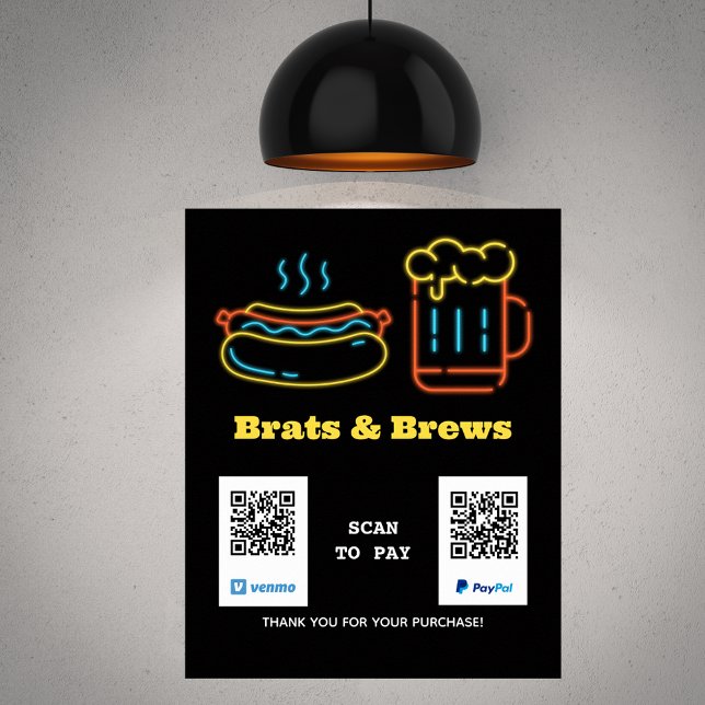 QR-Code für Neon Food Scan Poster (Von Creator hochgeladen)