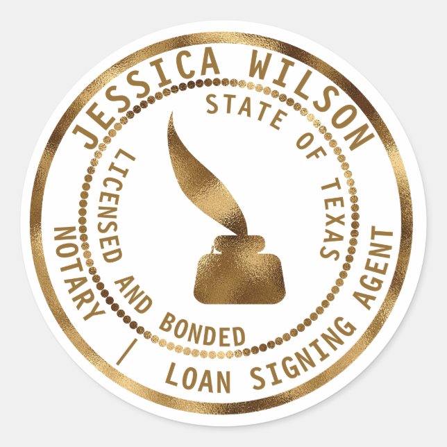 QR-Code für Notare Public Loan Signature Agent Fly Runder Aufkleber (Vorderseite)