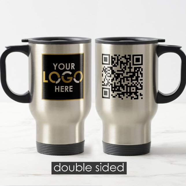QR-Code für personalisierte Unternehmen Reisebecher (Personalized Business Logo QR Code Promotional Travel Mug)