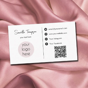 QR-Code für personalisiertes Business-Logo Visitenkarte