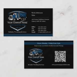 QR-Code für professionelle LKW-Transportunternehme Visitenkarte