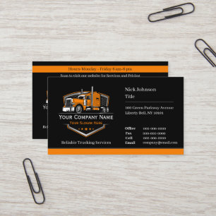 QR-Code für professionelle LKW-Transportunternehme Visitenkarte