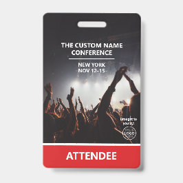 QR-Code für Red Access Pass-Logo auf der Konferenz Ausweis