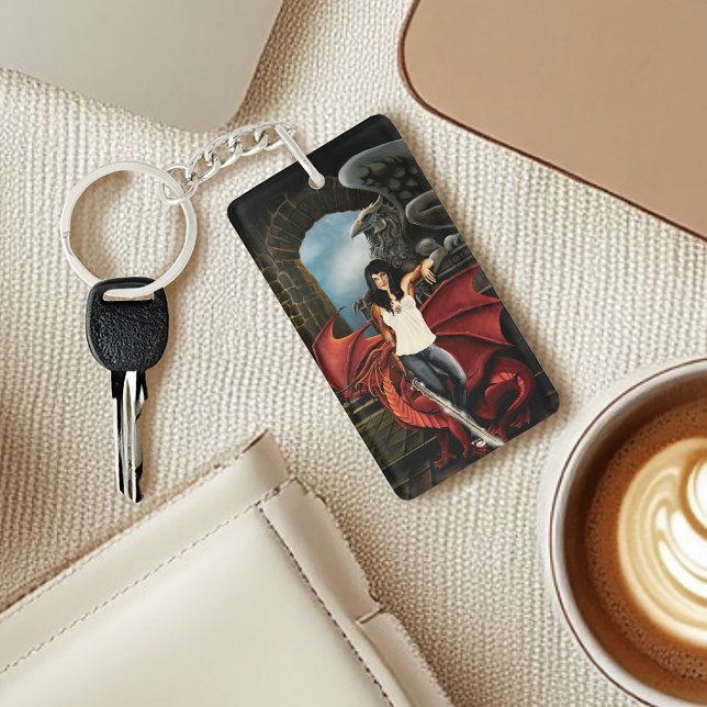 QR-Code für Red Dragon Urban Fantasy Schlüsselanhänger (Von Creator hochgeladen)