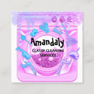 QR-Code für ReinigungsHouse Office Services Quadratische Visitenkarte