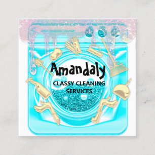 QR-Code für ReinigungsHouse Office Services Quadratische Visitenkarte