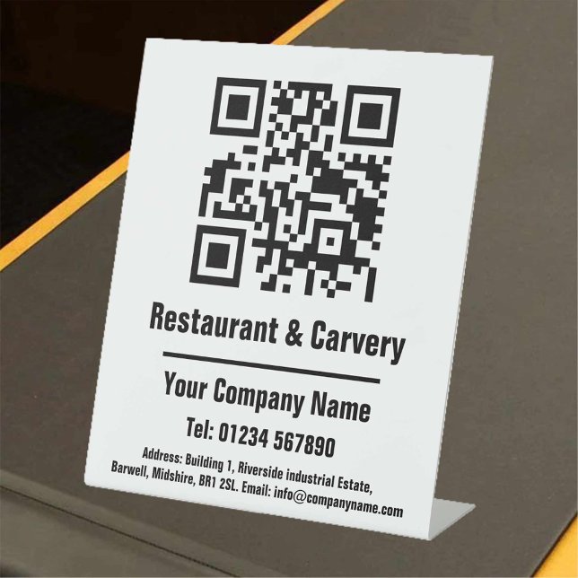 QR-Code für Restaurant & Carvery Sockelschild (Von Creator hochgeladen)