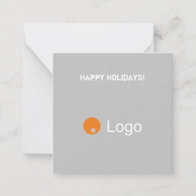 QR-Code für saubere, weiße und graue Unternehmen Mitteilungskarte (Vorderseite)