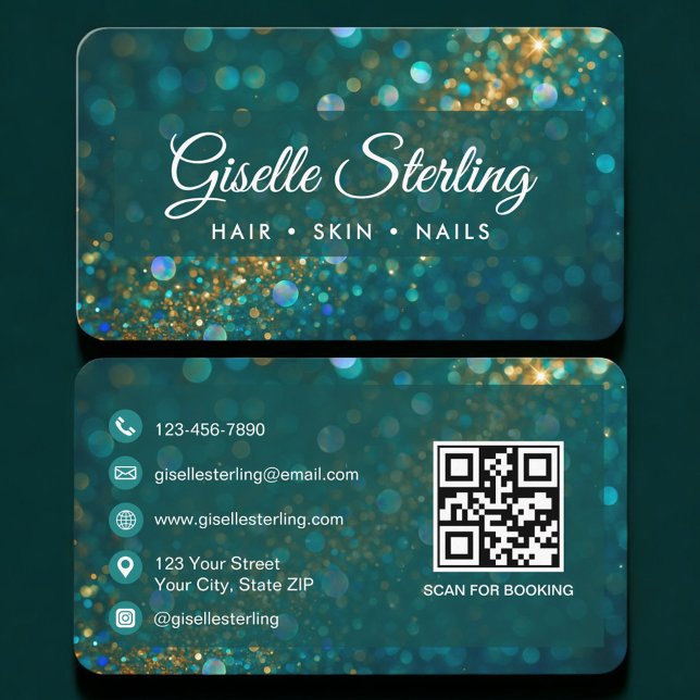 QR-Code für Schönheitssalon Professionell Visitenkarte (Von Creator hochgeladen)