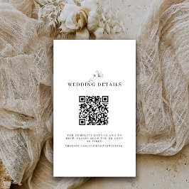 QR-Code für Schwarz-Weiß-Hochzeiten Begleitkarte