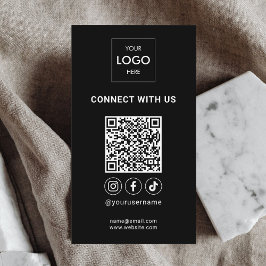 QR-Code für Social Media Ausgereifte Logos Visitenkarte