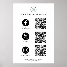 QR-Code für Social Media Poster