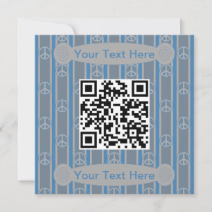 QR-Code für Spaß und Extravagantes Friedenszeichen Einladung