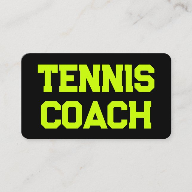 QR-Code für Tennis Coach Visitenkarte (Vorderseite)