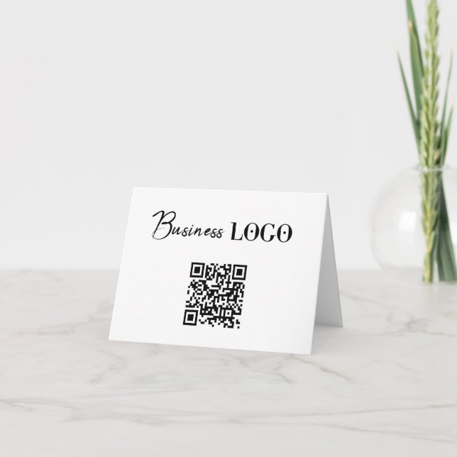 QR-Code für Unternehmen Feiertagskarte (Vorderseite)