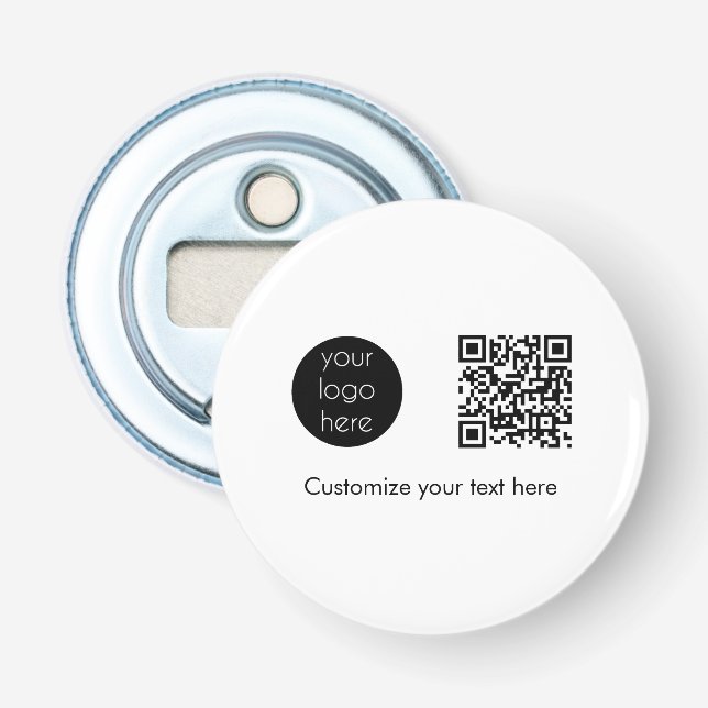 QR-Code für Unternehmen Flaschenöffner (Vorderseite)