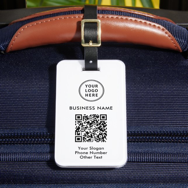 QR-Code für Unternehmen Gepäckanhänger (Vorderseite Insitu 2)
