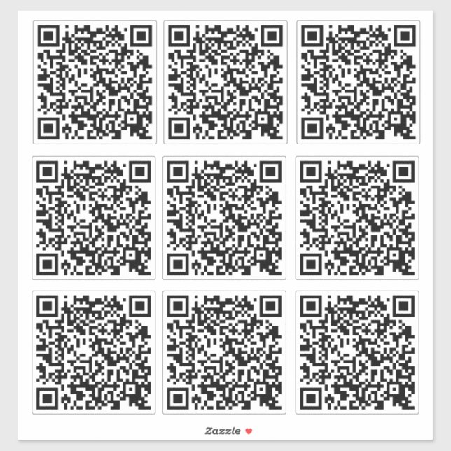QR-Code für Unternehmen, kundenspezifisch geschnit Aufkleber (Blatt)