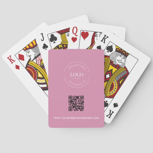 QR-CODE für Unternehmen mit benutzerdefiniertem Ge Spielkarten (Rückseite)