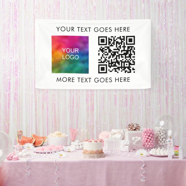 QR-Code für Unternehmen Moderne Elegant Best Banner (Party)