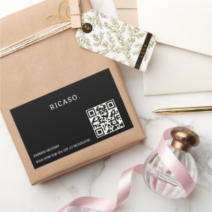 QR-Code für Unternehmen Rechteckiger Aufkleber